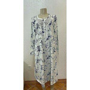 ADONNA Ultra Soft  Stretch Knit Long Sleeve Gown Nightgown~SIZE S # 185